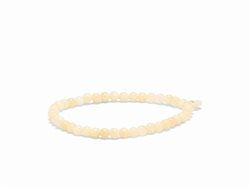 SOÏ armbånd 4mm - gul jade